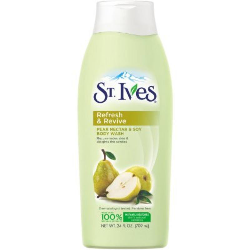 St. Ives Body Wash - Revitalizing Pear and Soy - 24 oz
