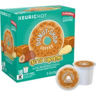 The Original Donut Shop Nutty Caramel Medium Roast Coffee Single Serve Cups, 0.34 oz, 18 count
