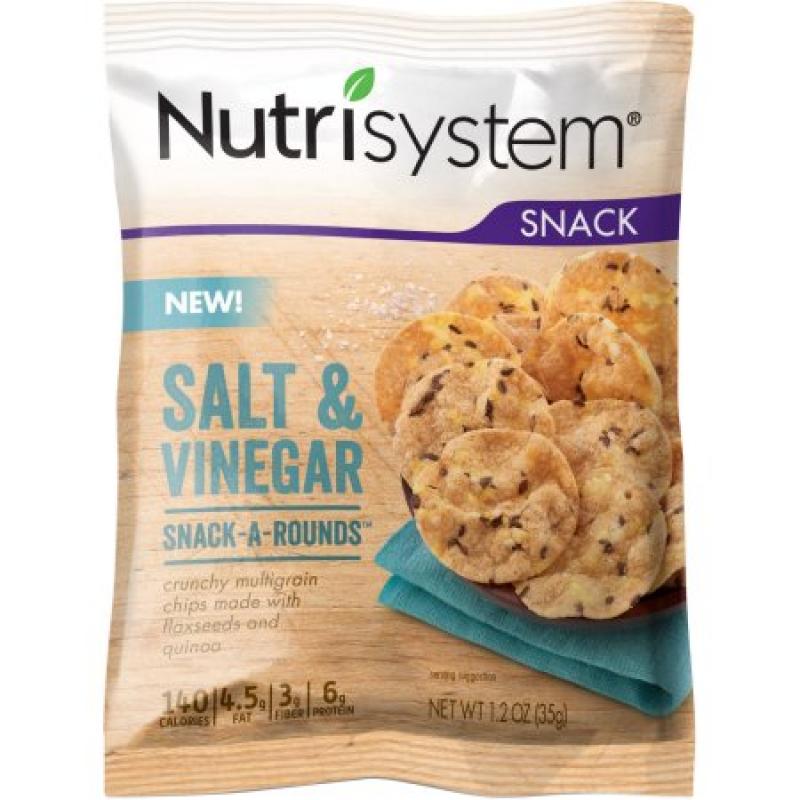 Nutrisystem Salt & Vinegar Snack-A-Rounds, 1.2 oz, (Pack of 8)