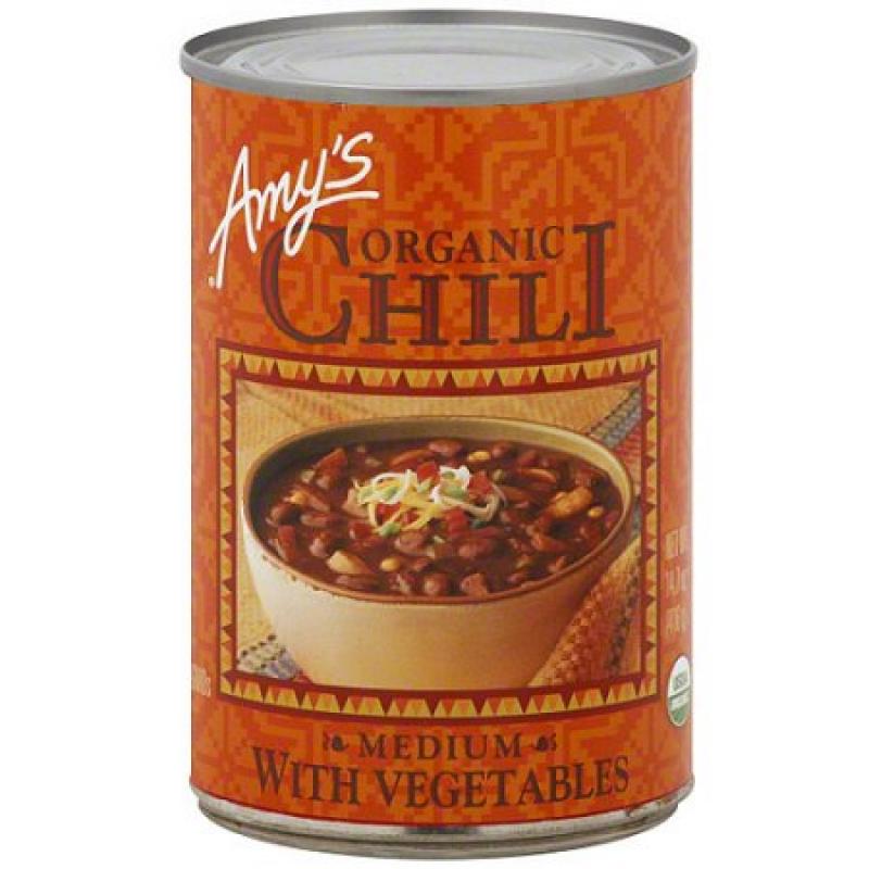 Amy&#039;s Medium Chili With Vegetables, 14.7 oz (Pack of 12)