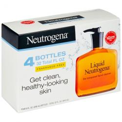 Liquid Neutrogena Fragrance-Free Facial Cleanser (8 fl. oz., 4 pk.)