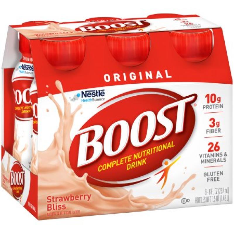 Boost® Original Creamy Strawberry Complete Nutritional Drinks, 8 fl oz, 6 count