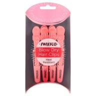 Swissco Heat Resistant Blow Dry Hair Clips, 4 count