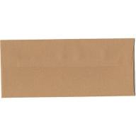 JAM Paper #10 4-1/8" x 9-1/2" Passport Recycled Business Envelopes, Ginger, 25-Pack