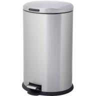 HomeZone VA40916A 40-Liter Stainless Steel Oval Step Trash Can
