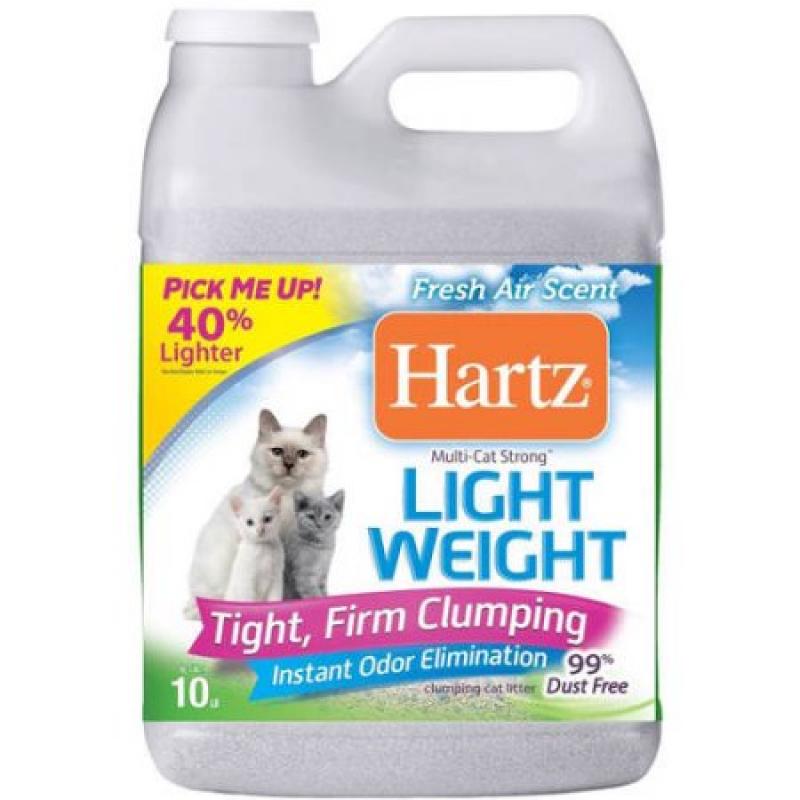 Hartz Multi-Cat Strong Lightweight Cat Litter, Fresh Air Scent, 10 lb