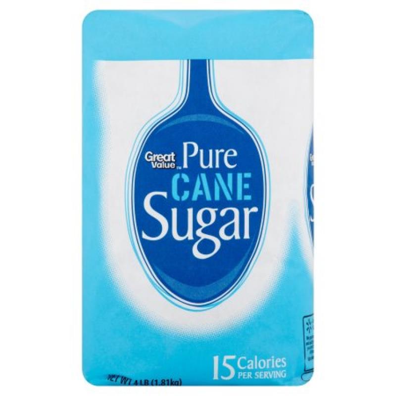 Great Value: Pure Cane Sugar, 4 Lb