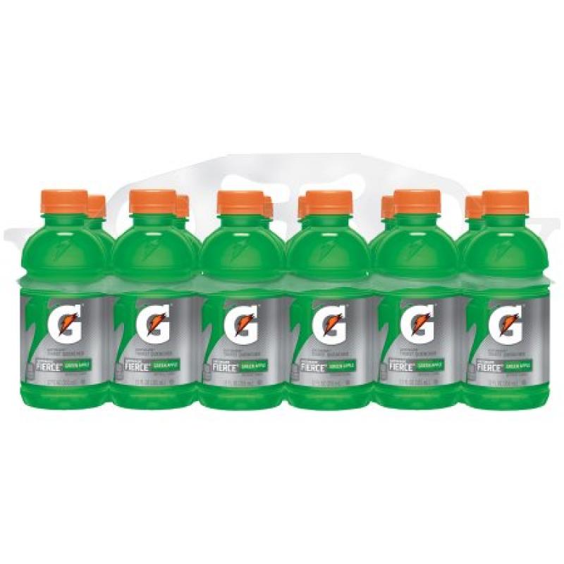 Gatorade Thirst Quencher Sports Drink, Green Apple, 12 Fl Oz, 12 Count