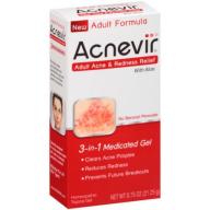Acnevir Adult Acne & Redness Relief, 3-in-1 Medicated Gel, .75 oz