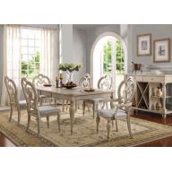 Acme Abelin 7-Piece Dining Set in Antique White