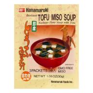 Hanamaruki Instant Tofu Miso Soup (3 packets), 1.05 Oz