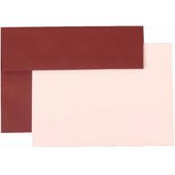 JAM Paper Personal Stationery Sets with Matching A7 Envelopes, Burgundy, 25-Pack