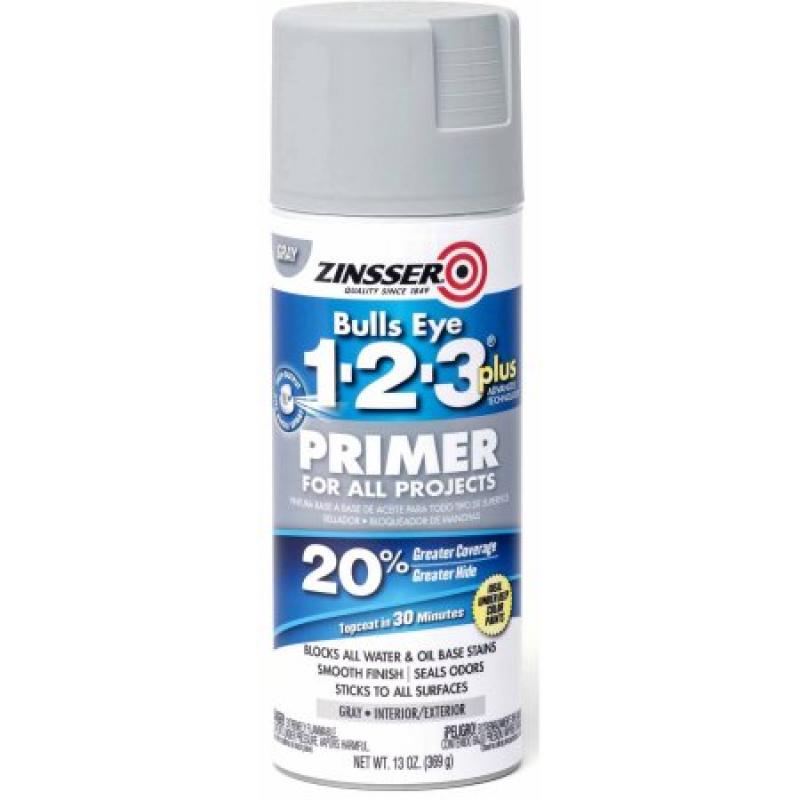 Zinsser Bulls Eye 1-2-3 Primer Spray, Gray
