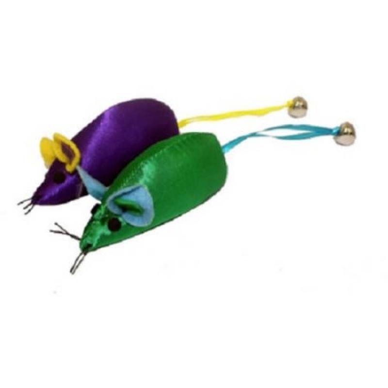 Mouse with Bell, Assorted Colors, 3.75"