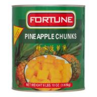 Fortune Pineapple Chunks Heavy Syrup, 106.0 Oz