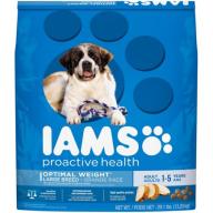IAMS PROACTIVE HEALTH Large Breed Adult Optimal Weight Dry Dog Food 29.1 Pounds