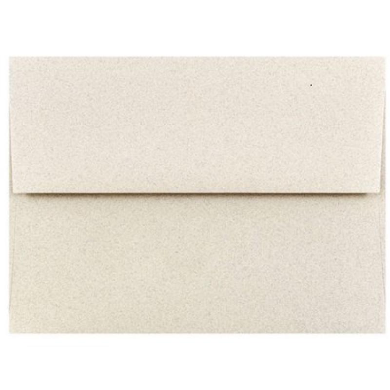 JAM Paper® - A6 (4 3/4 x 6 1/2) Gypsum Off White Passport Recycled Envelope - 1000 envelopes per carton