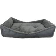 AFP Lambswool Bolster Bed, Grey, Lg