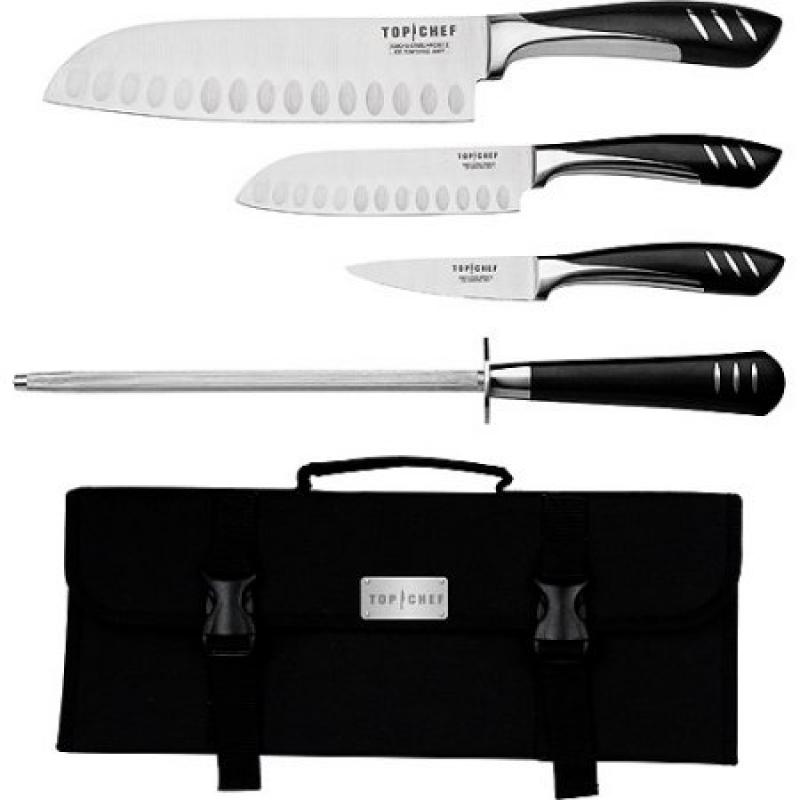 Top Chef 5-Piece Knife Set Including Carrying Case