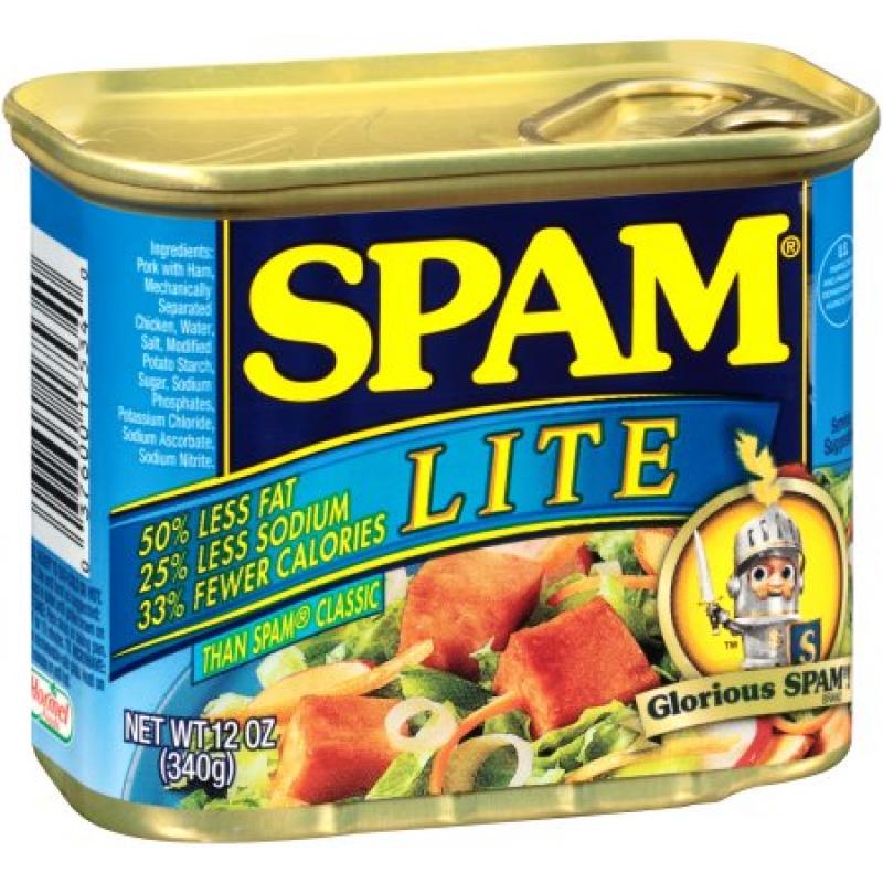 Spam Lite Canned Meat, 12 oz