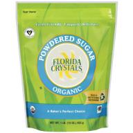 Florida Crystals Organic Sugar, Powdered, 16 OZ (Pack of 6)