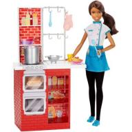 Barbie Spaghetti Chef Doll and Playset, African American