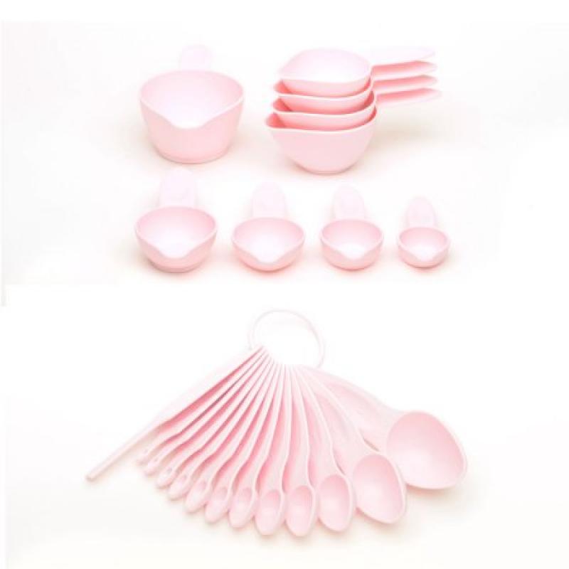 POURfect 22pc Pink Measuring Spoon & Cup Sets are the worlds largest assortment of sizes & worlds most accurate -