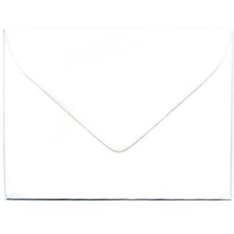 JAM Paper 2-3/4" x 3-3/4" Mini Envelopes, White, 100-Pack