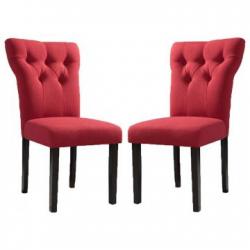 Acme Furniture Effie Side Chair in Red (Set of 2) 71521