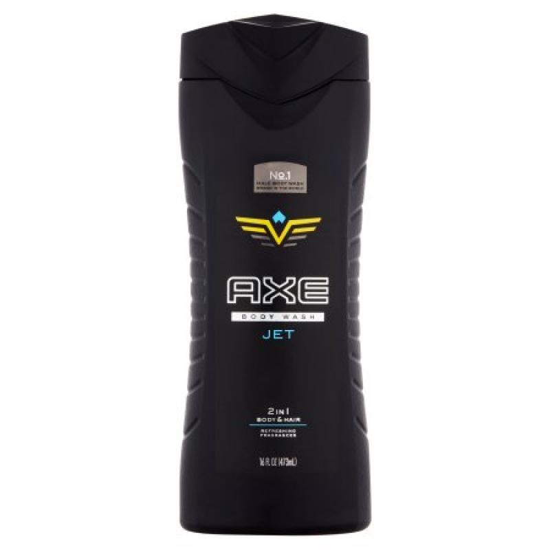 AXE Jet 2 in 1 Body Wash and Shampoo for Men, 16 oz