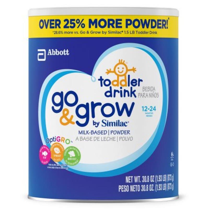 Go & Grow by Similac Milk-Based Toddler Drink, Powder, 30.8 oz