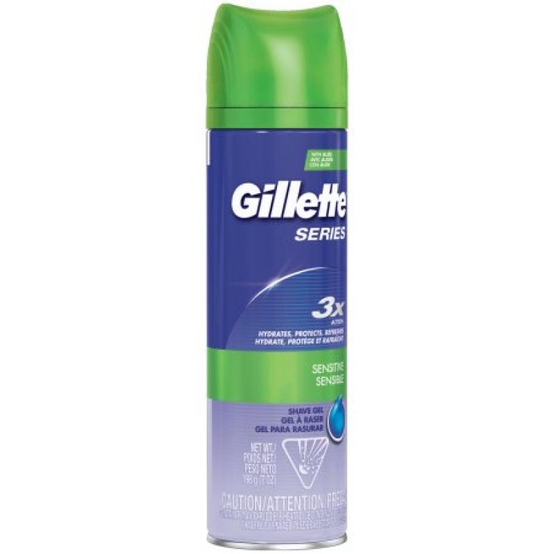 Gillette Series Sensitive Skin w/Soothing Aloe Shave Gel, 7oz