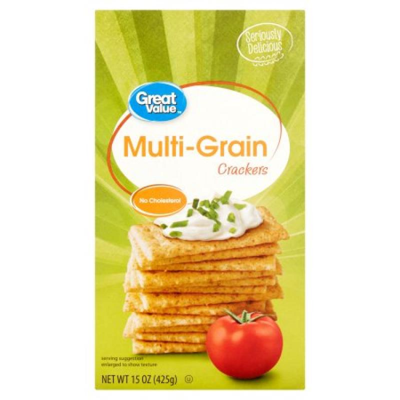 Great Value Multigrain Crackers, 15 oz