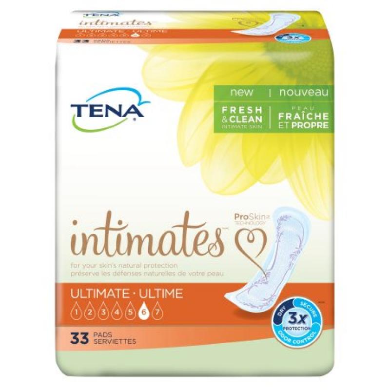 TENA Incontinence Pads for Women, Ultimate , 33 Count