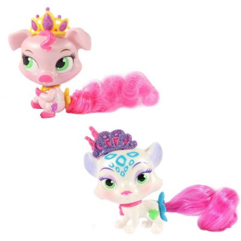 Disney Palace Pets Whisker Haven Tales Furry Tail Friends, 2-Pack, Piglet/Snow Leopard