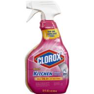 Clorox Bleach Cleaner Kitchen Spray, Floral Scent, 32 Ounces