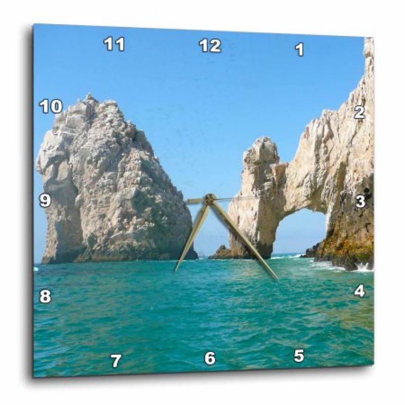 3dRose Hole in the Rock Cabo San Lucas Mexico, Wall Clock, 13 by 13-inch