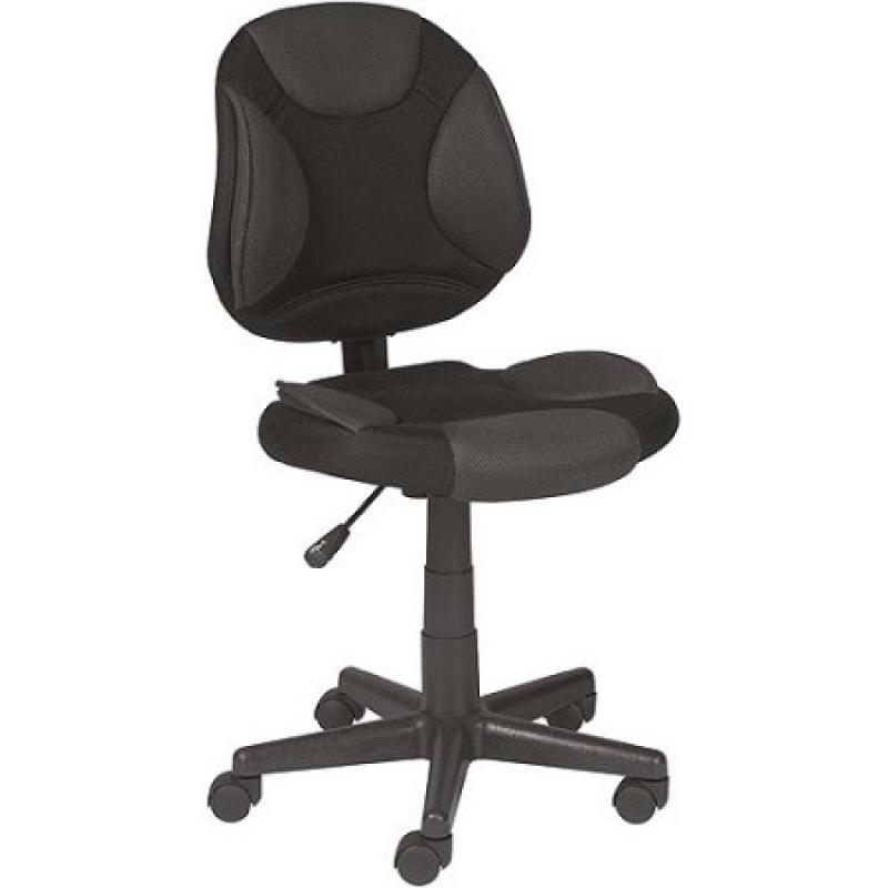 Grey and Black Task Chair