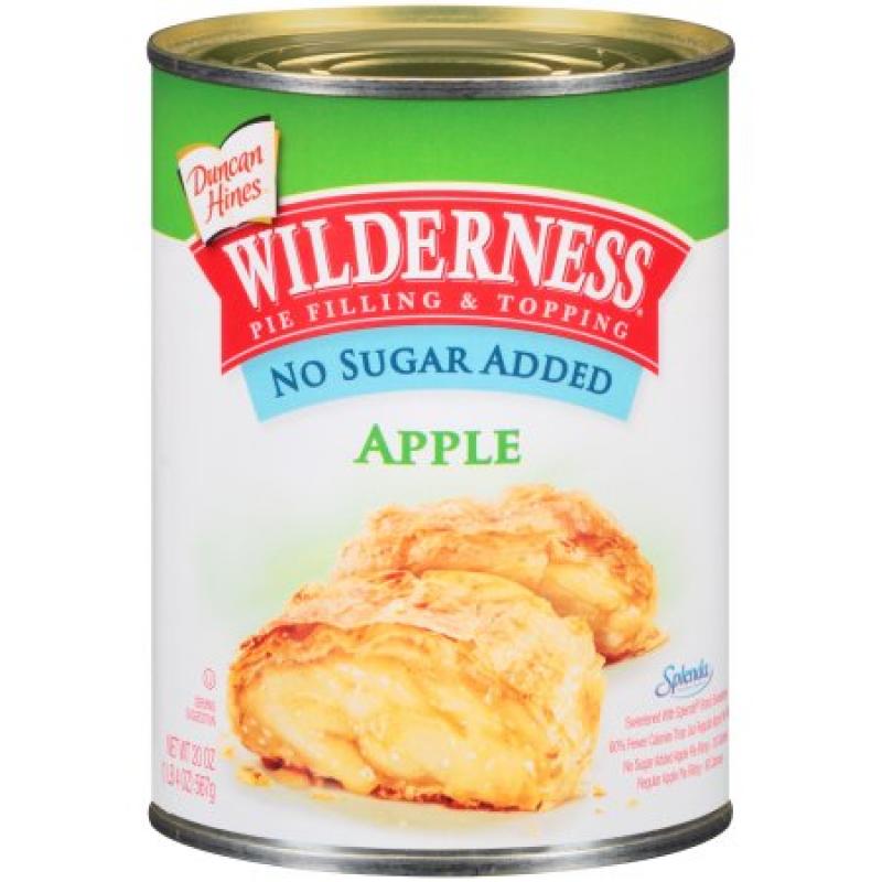 Duncan Hines® Wilderness® No Sugar Added Apple Pie Filling & Topping 20 oz. Can