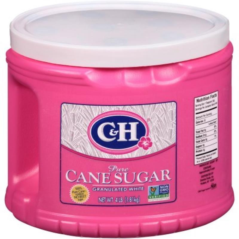 C&H® Pure Cane Granulated White Sugar 4 lb. Tub