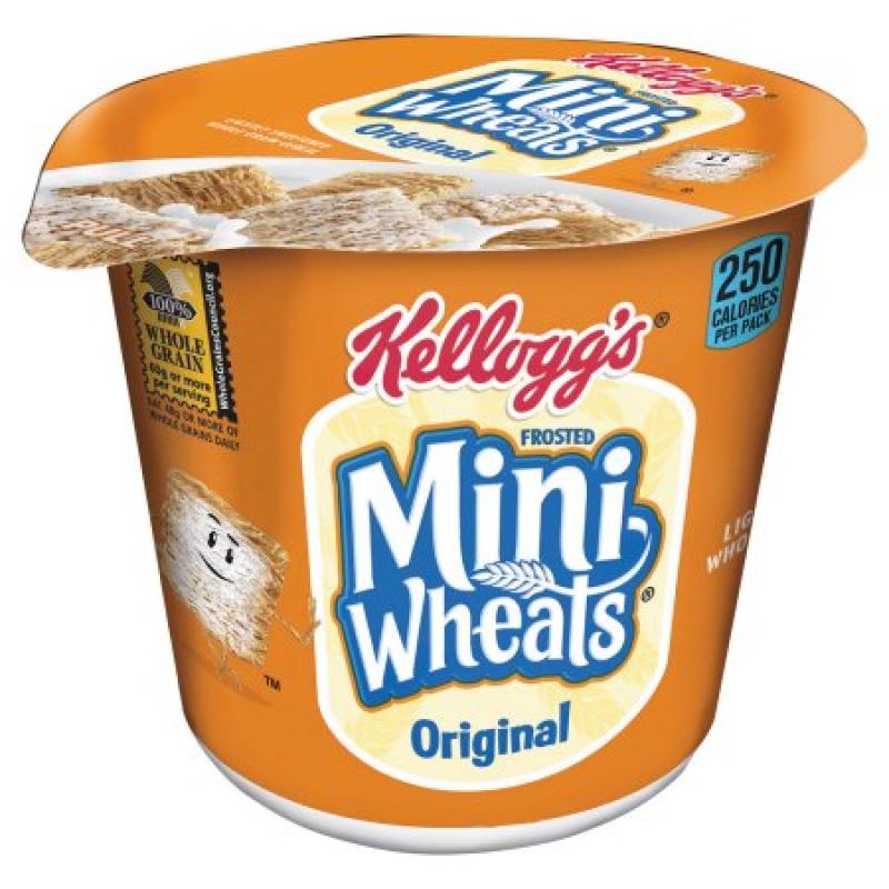 Kellogg's Frosted Mini Wheats Breakfast Cereal 2.5 oz Cups 6 Ct
