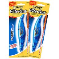 BIC Wite-Out Exact Liner Correction Tape, 1/5" X 19.8 Feet, 2Pk
