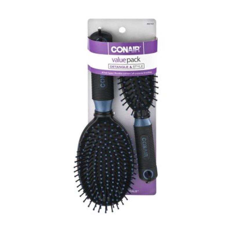 Conair Styling Essentials All-Purpose Brushing Value Pack - 2 CT