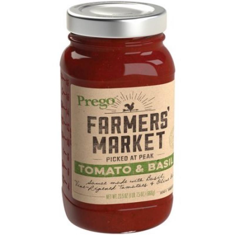 Prego Farmers&#039; Market Tomato & Basil Sauce, 0.0 OZ