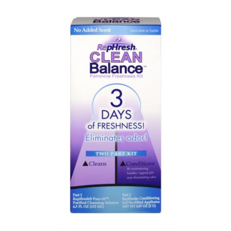 RepHresh Clean Balance Feminine Freshness Two Part Kit, 1.0 KIT