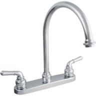 LDR 952-36415CP Double Handle Chrome Kitchen Faucet