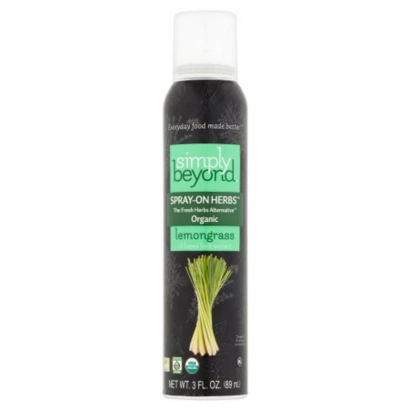 Simply Beyond Spray-On Herbs Organic Lemongrass Oil, 3 fl oz, 6 pack