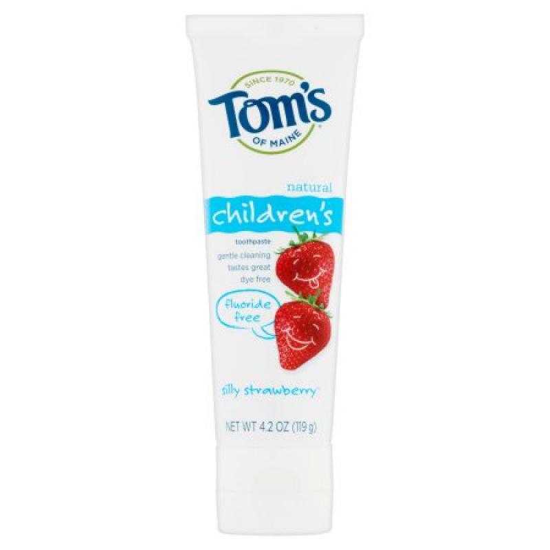Tom&#039;s of Maine Natural Children&#039;s Silly Strawberry Toothpaste, 4.2 oz