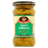 Deep Green Chilli Pickle In Oil, 10 oz
