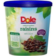 Dole® California Seedless Raisins 18 oz. Canister